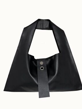 The New Studio Black Shoulder Tote Bag